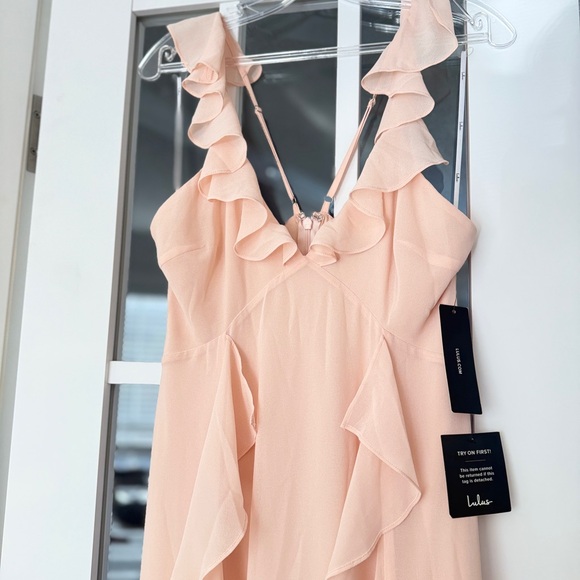 Lulu's Blush Ruffle Maxi Dress - Picture 5 of 13